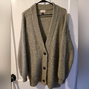 Universal Threads Oversized Cardigan, Women's Medium, Green